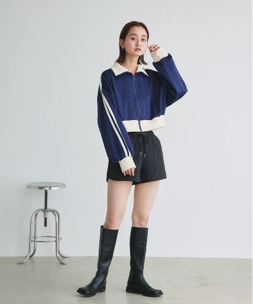 Prince ネイビー キルティング ショートパンツ【新品未使用】 ad thie（アドティエ） パンツ キルティング ショートパンツ