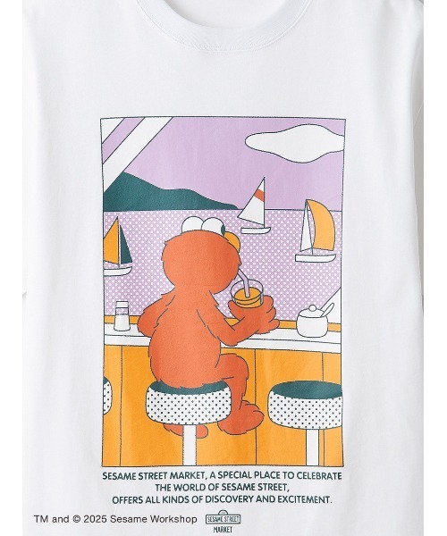 SESAME STREET tシャツ 「UNISEX」エルモ アートTシャツ（SIP