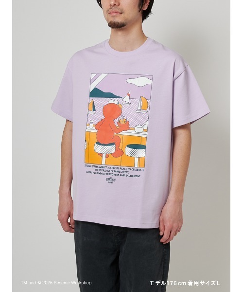 SELFISH Tシャツ L Tシャツ（スケッチねこたちLeaves series2・バニラホワイト）