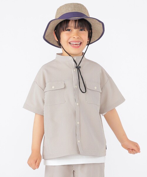 CHILDS ストライプシャツ サイズXS 新品未使用 SHIPS（シップス） ブラウス シャツ SHIPS KIDS:100〜130cm /「UV