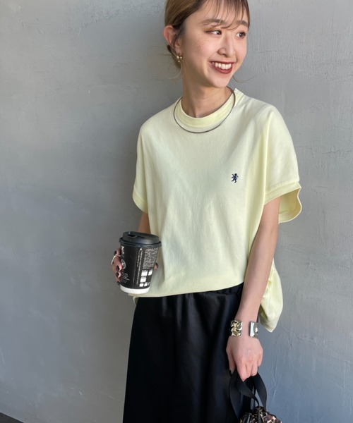 tシャツ 「GYMPHLEX/ジムフレックス」 ワンポイントロゴ刺繍 ノースリーブカットソー レディース GYMPHLEX tシャツ 「GYMPHLEX/ジムフレックス」 ワンポイント