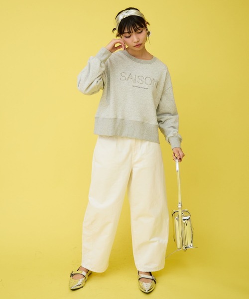 JETSET SOLO PLUS トレーナー スウェット 「FONT LAB」シルバー