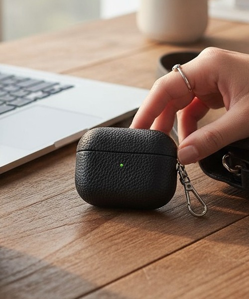 Airpods Pro 第2世代 ケース 右耳 Fun & Daily（ファンアンドデイリー） イヤホン ヘッドホン PUレザー