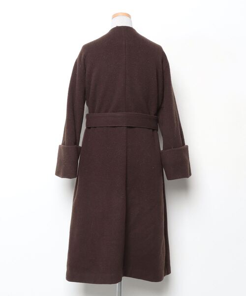 Mila Owen（ミラオーウェン） ノーカラーコート 0 ブラウン レディース