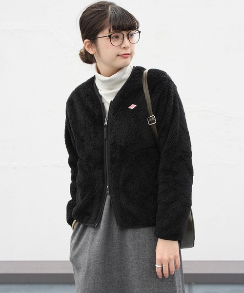 「DANTON」 ジップアップブルゾン 36 ブラック レディース_画像5