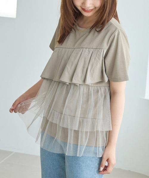 tシャツ 「好機能シリーズ」汗ジミ防止/透け防止/吸水速乾/遮熱/UVカット/接触冷感/吸水速乾/アシメ配色プルオーバー レディース