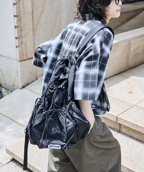 ✨極美品✨アウトドアプロダクツ 別注 ドロストバックパック リュック ナイロン PUBLUX デイバック リュック OUTDOOR PRODUCTS/アウトドア