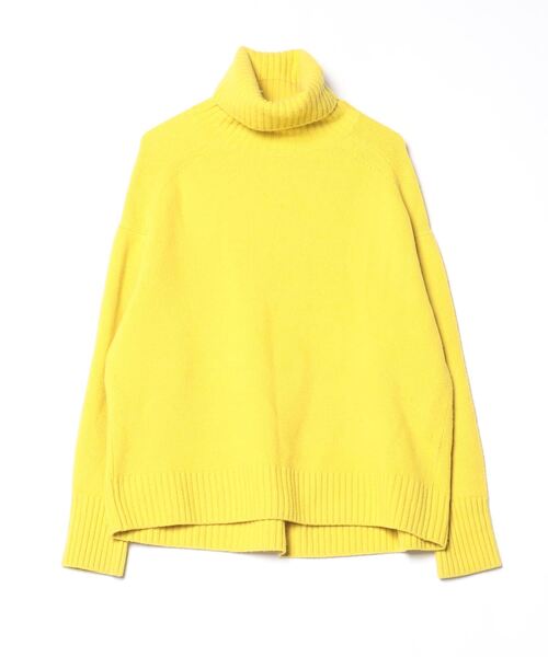 IENA（イエナ） タートルネックニット FREE イエロー レディース