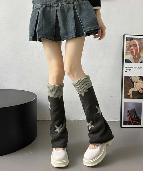 WEGO（ウィゴー） レッグウォーマー WEGO/スターワイドレッグカバー