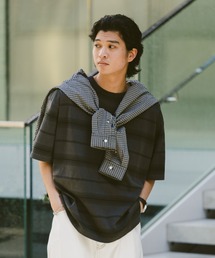 tシャツ ピグメント/ボーダー柄オーバーサイズTシャツ メンズ｜ZOZOTOWN Yahoo!店