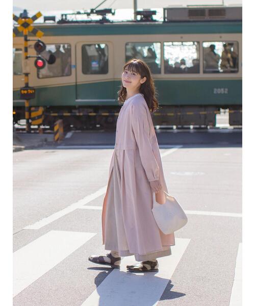 Samansa Mos2 ワンピース 「ゆべしコラボ」無地＆ドット柄