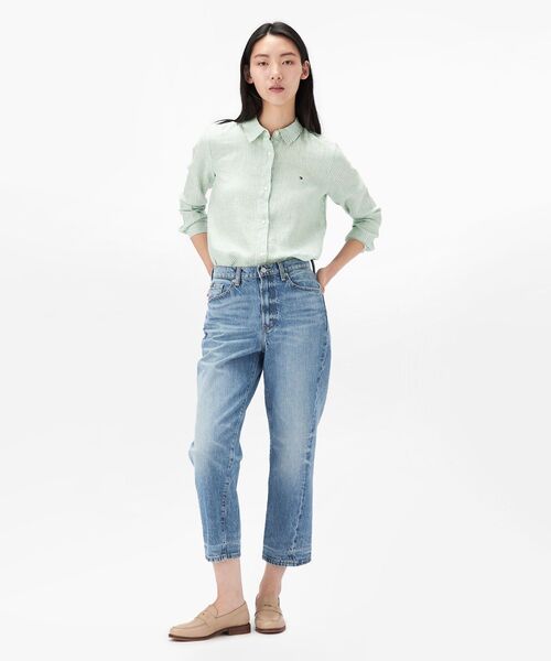 ブラウス シャツ リネンリラックスシャツ レディース TOMMY HILFIGER ブラウス シャツ リネンリラックスシャツ
