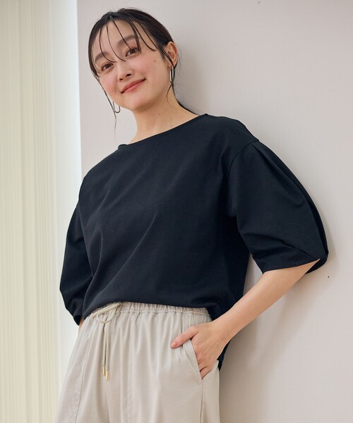 タックスリーブカットソー ANY（エニィ） tシャツ タックスリーブカットソー レディース