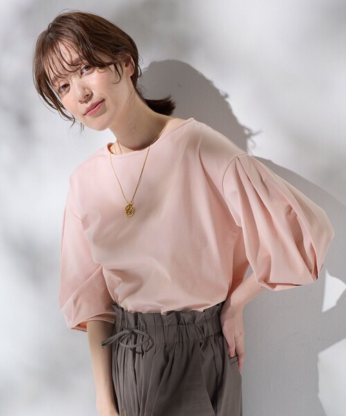 タックスリーブカットソー ANY（エニィ） tシャツ タックスリーブカットソー レディース