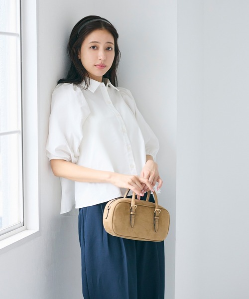 即完売品　cocuca コキュカ　パフスリーブ オーバーサイズ シャツ　ブラウス coca（コカ） ブラウス シャツ ＼UVカット・速乾／ パフスリーブフレア