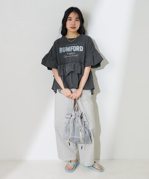 FREAK'S STORE（フリークスストア） tシャツ ティアードフリル ロゴ