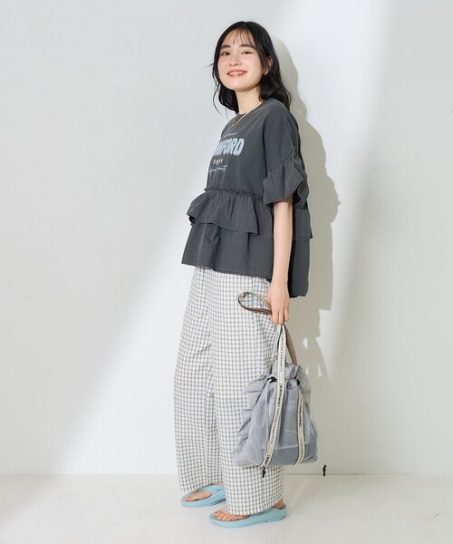 FREAK'S STORE（フリークスストア） tシャツ ティアードフリル ロゴ
