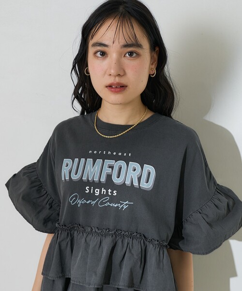 FREAK'S STORE（フリークスストア） tシャツ ティアードフリル ロゴ