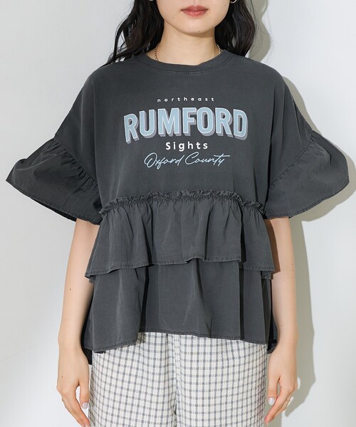 FREAK'S STORE（フリークスストア） tシャツ ティアードフリル ロゴ