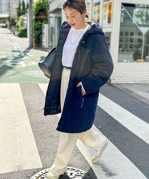 極美　TAION タイオン　ダウンコート　リバーシブル　ボアコート　黒　M TAION（タイオン） ダウンコート ダウンジャケット 「WEB限定」「TAION