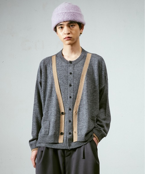 Dulcamara（ドゥルカマラ） カーディガン フェイクレイヤードニットCD