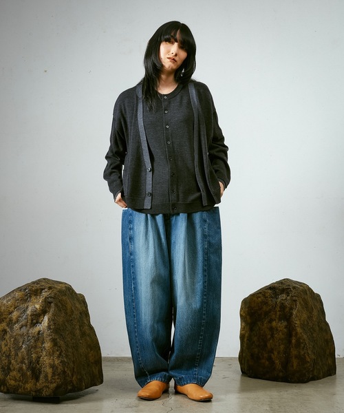 Dulcamara（ドゥルカマラ） カーディガン フェイクレイヤードニットCD