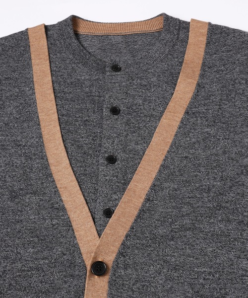 Dulcamara（ドゥルカマラ） カーディガン フェイクレイヤードニットCD