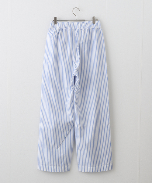 【関税込み】MAGNIBERG ブルー Dolce パジャマパンツ Dolce pants | Light blue dots jacquard Poplin | Magniberg