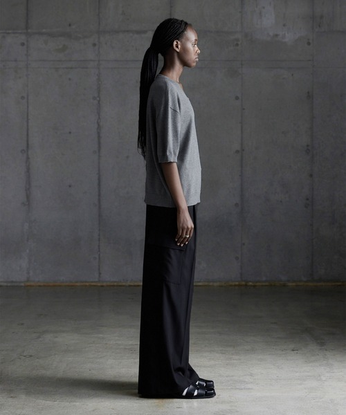 CALLNE tシャツ 「CALLNE」Vneck Summer Knit Shirt / Vネック