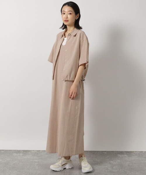 LAKOLE（ラコレ） ワンピース 半袖 シャツレイヤードセットワンピース