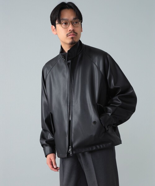ヤマダヤ新品未使用SCOTCLUB フェイクレザーバックロゴショートブルゾン 3_l.webp