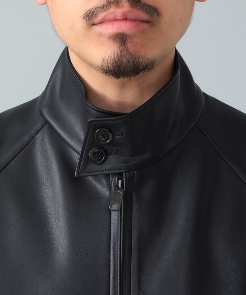 SCOTCLUB 27,000円フェイクレザーショートブルゾン ブラック セール】【WEB限定】フェイクレザーショートブルゾン（ブルゾン