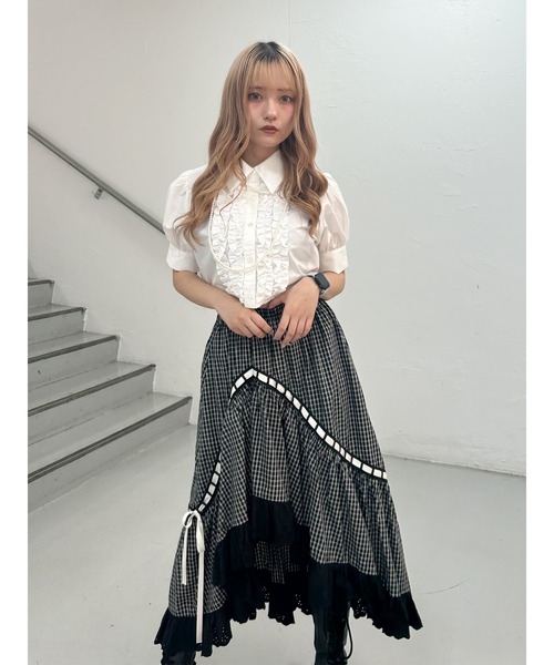 ブラウス シャツ 「再入荷」クロップドフリルブラウス レディース jouetie ブラウス シャツ 「再入荷」クロップドフリルブラウス