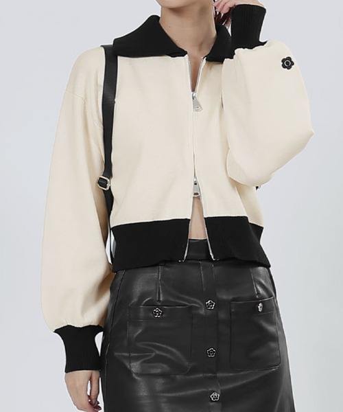 「MARY QUANT」 ニットカーディガン M ベージュ レディース MARY QUANT 「MARY QUANT」 ニットカーディガン M ベージュ