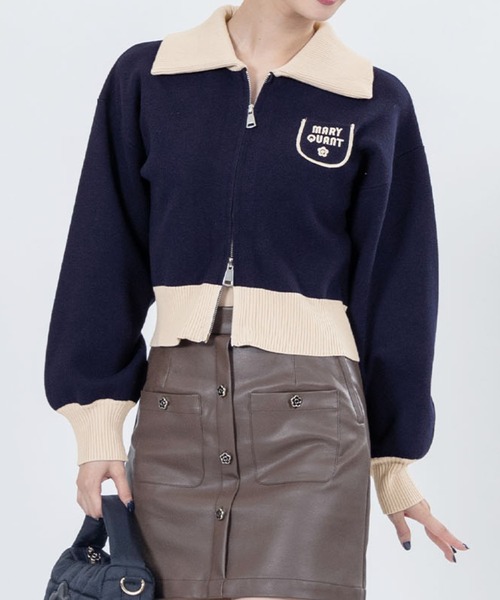 「MARY QUANT」 ニットカーディガン M ベージュ レディース MARY QUANT 「MARY QUANT」 ニットカーディガン M ベージュ