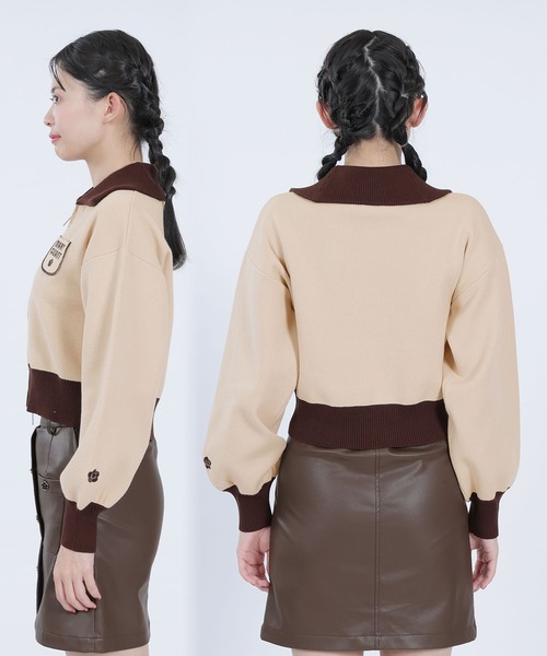 「MARY QUANT」 ニットカーディガン M ベージュ レディース MARY QUANT 「MARY QUANT」 ニットカーディガン M ベージュ