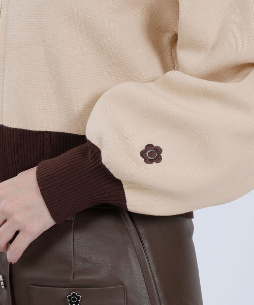 「MARY QUANT」 ニットカーディガン M ベージュ レディース MARY QUANT 「MARY QUANT」 ニットカーディガン M ベージュ