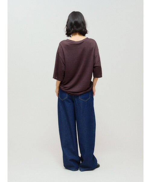 MIDIUMISOLID デニムワイドパンツ MIDIUMISOLID for Ladies ハイウエストワイドデニム （その他