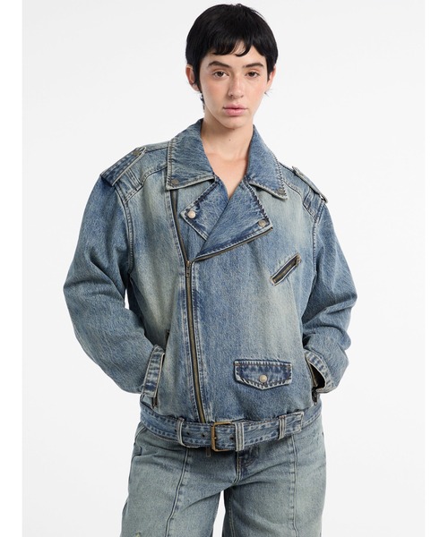 GUESS デニムジャケット gジャン Originals Motorcycle Jacket