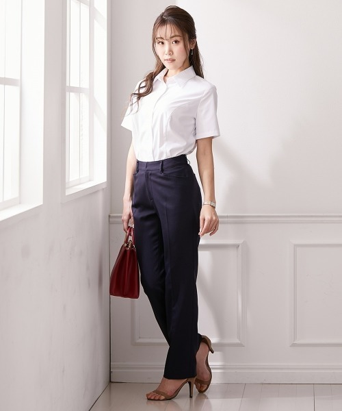 ニッセン フォーマル ブラウス シャツ 「大きい胸専用」ボタンが