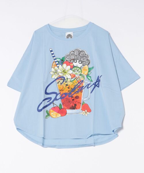 ScoLar tシャツ 152687：スカラーサングリア柄 接触冷感プル