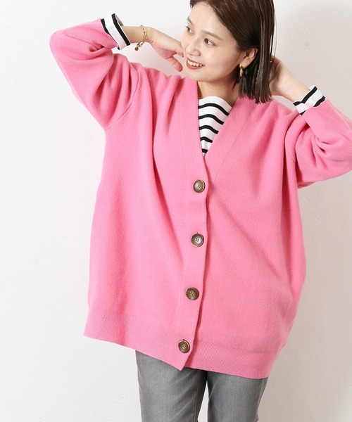JOURNAL STANDARD ピンク カーディガン JOURNAL STANDARD（ジャーナルスタンダード） ニットカーディガン FREE