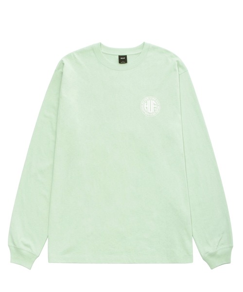 「HUF」 長袖Tシャツ MEDIUM ライトグリーン メンズ