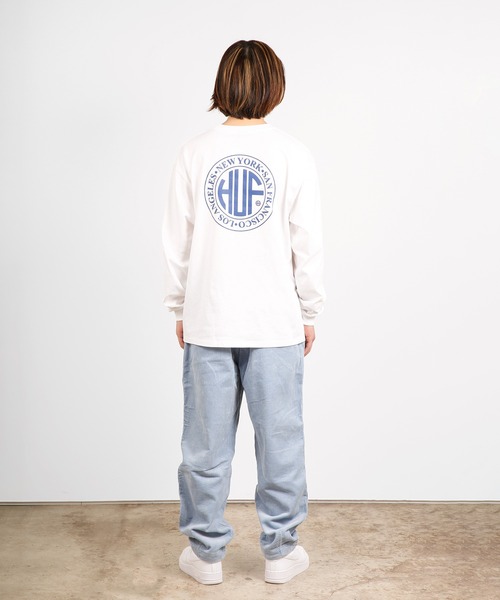「HUF」 長袖Tシャツ MEDIUM ライトグリーン メンズ