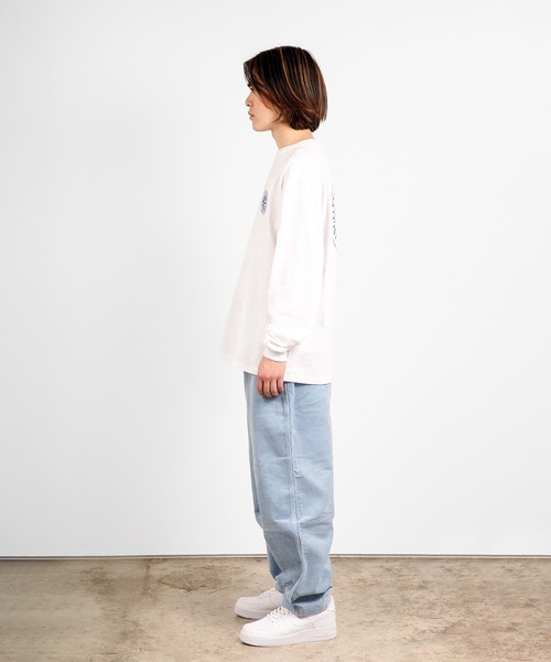 「HUF」 長袖Tシャツ MEDIUM ライトグリーン メンズ