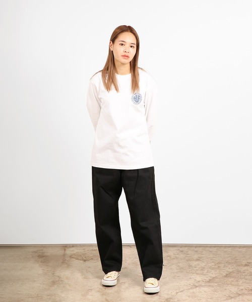 「HUF」 長袖Tシャツ MEDIUM ライトグリーン メンズ