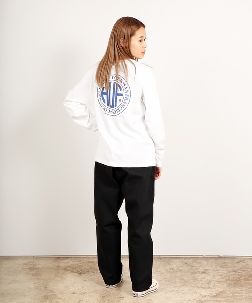 「HUF」 長袖Tシャツ MEDIUM ライトグリーン メンズ