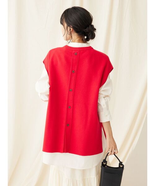 「CRAFT STANDARD BOUTIQUE」 ニットベスト FREE ブラック レディース_画像5