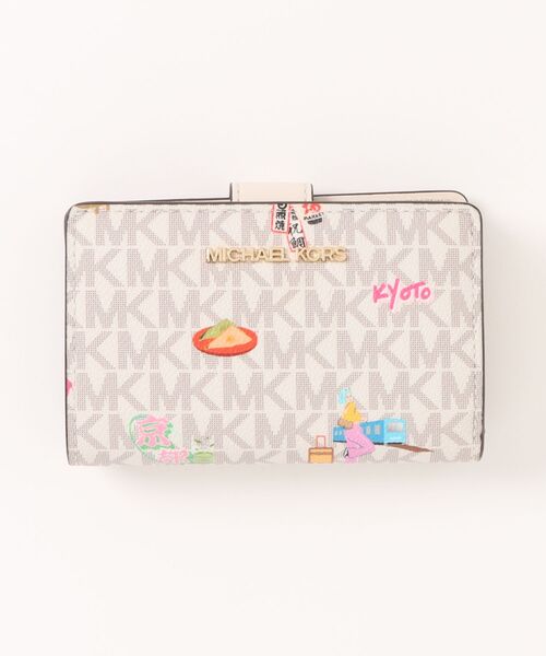 MICHAEL KORS 財布 JET SET TRAVEL MD BIFLD ZP CN WLLET