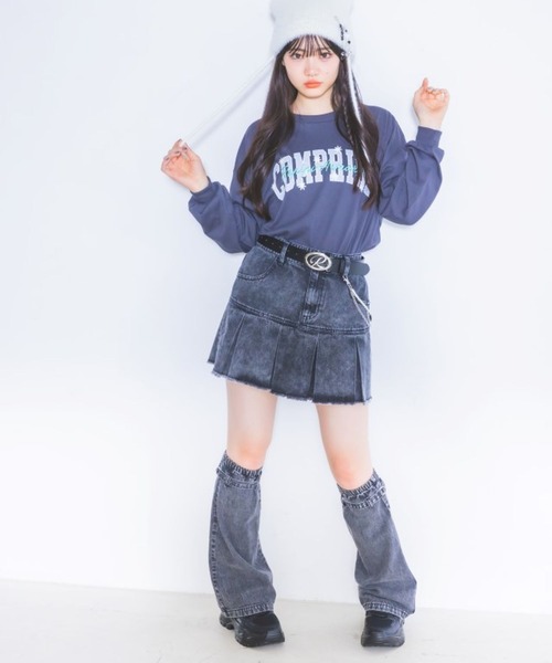 ぴぴぴ 　　neith Tokyo スカート レッグカバー　デニム repipi armario（レピピアルマリオ） レッグウォーマー デニムルーズ